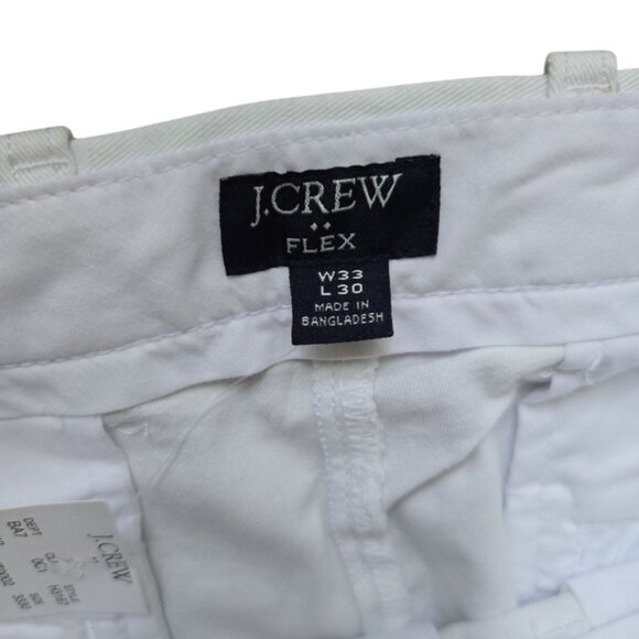 NWT J. Crew Factory Men's Preppy Slim Flex White Chino Pants ~ 33W 30 L - Picture 4 of 8
